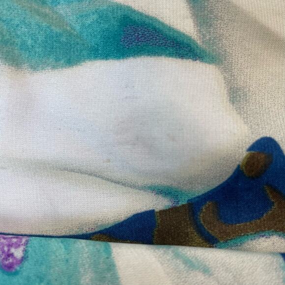 Show Me Your Mumu Green  Blue Floral Jamie Tunic/ Mini Dress Small - Picture 10 of 10